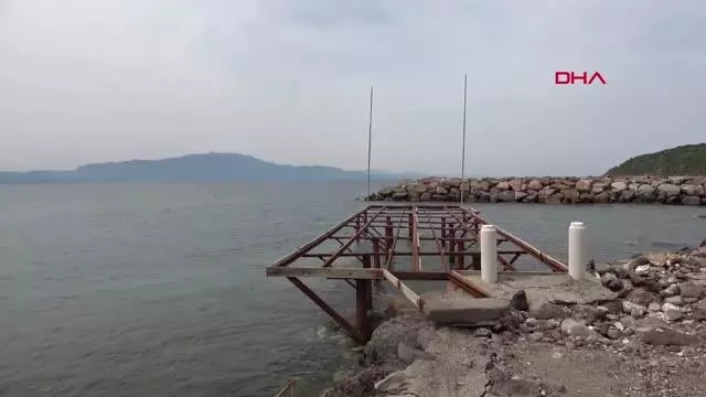 ÇANAKKALE 'AFET BÖLGESİ' ASSOS ANTİK LİMAN YOLUNDA, KAYA ISLAHI BAŞLADI