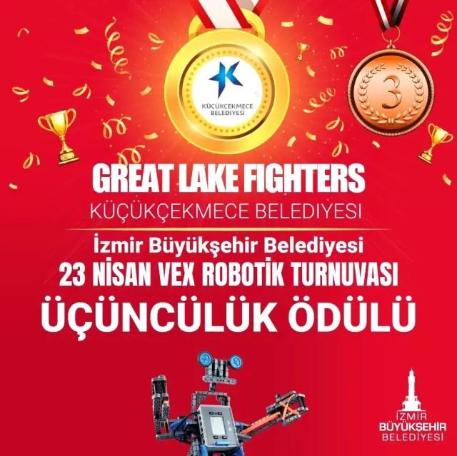 Küçükçekmece bilgi evleri robotik takımı, ödüle doymuyor