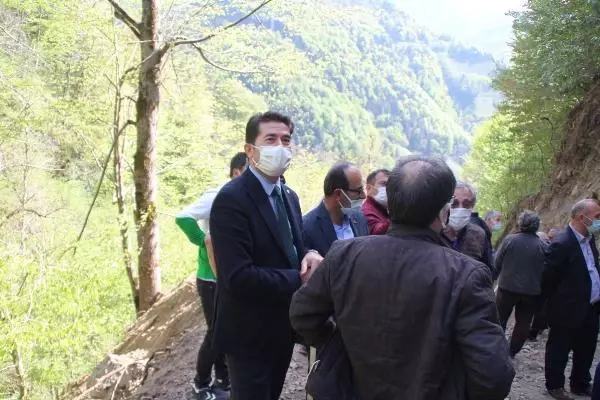 Rize'de taş ocağı gerginliği 8'inci gününde Rize'de taş ocağı gerginliği 8'inci gününde