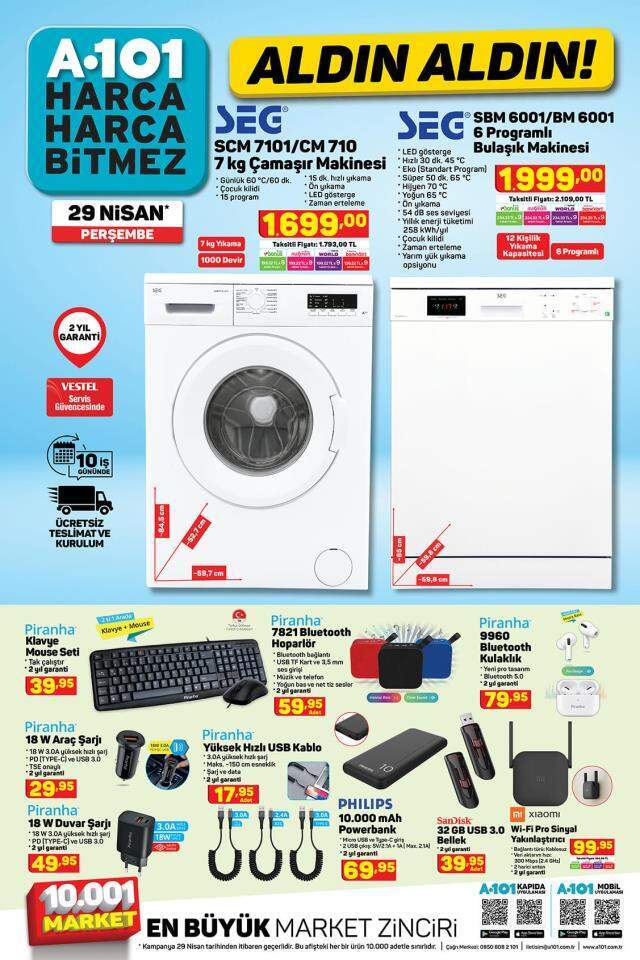 A 101 29 Nisan aldın aldın! A 101 Aldın Aldın 2021! A101 aktüel ürün listesi kataloğunda neler var?