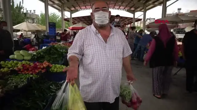 ANTALYA KISITLAMA ÖNCESİ PAZARLARDA YOĞUNLUK ANTALYA KISITLAMA ÖNCESİ PAZARLARDA YOĞUNLUK