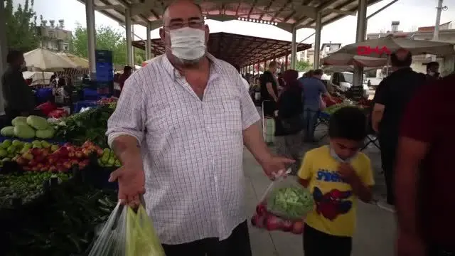 ANTALYA KISITLAMA ÖNCESİ PAZARLARDA YOĞUNLUK ANTALYA KISITLAMA ÖNCESİ PAZARLARDA YOĞUNLUK