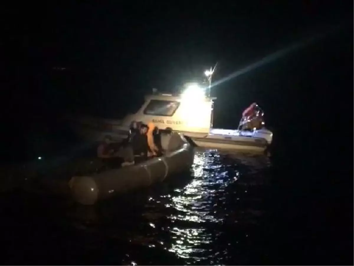 Ayvacık açıklarında, 5 kaçak göçmen kurtarıldı