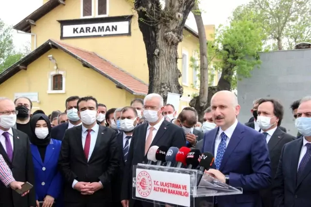 Bakan Karaismailoğlu, Konya-Karaman YHT Hattının test sürüşüne katıldı Bakan Karaismailoğlu, Konya-Karaman YHT Hattının test sürüşüne katıldı