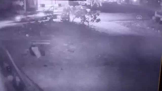 Bir köpeğe silahla ateş edilmesi güvenlik kamerasına yansıdı Bir köpeğe silahla ateş edilmesi güvenlik kamerasına yansıdı
