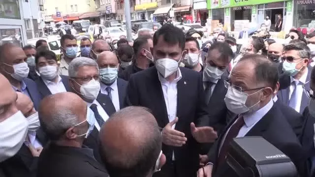 Çevre ve Şehircilik Bakanı Kurum incelemelerde bulundu Çevre ve Şehircilik Bakanı Kurum incelemelerde bulundu