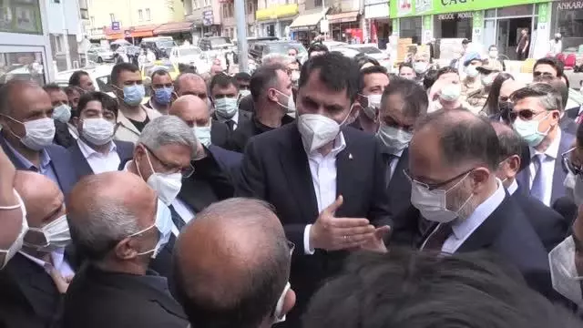 Çevre ve Şehircilik Bakanı Kurum incelemelerde bulundu Çevre ve Şehircilik Bakanı Kurum incelemelerde bulundu