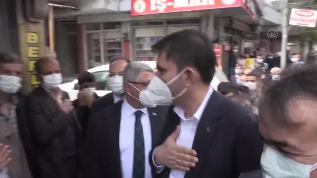 Çevre ve Şehircilik Bakanı Kurum incelemelerde bulundu Çevre ve Şehircilik Bakanı Kurum incelemelerde bulundu
