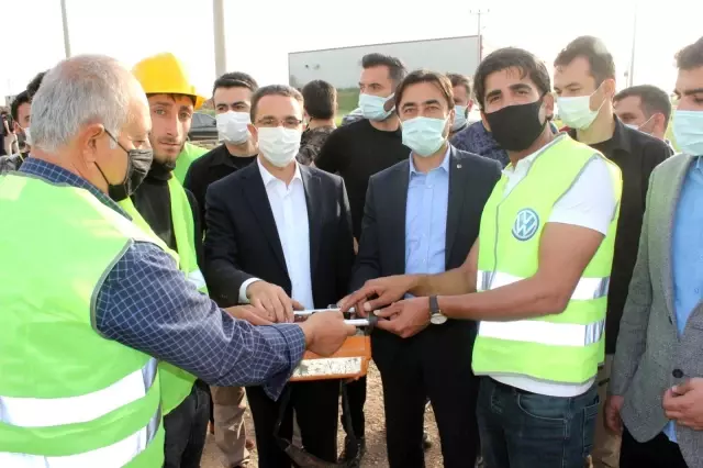 Cizre OSB'de üretim tesisinin temeli atıldı Cizre OSB'de üretim tesisinin temeli atıldı