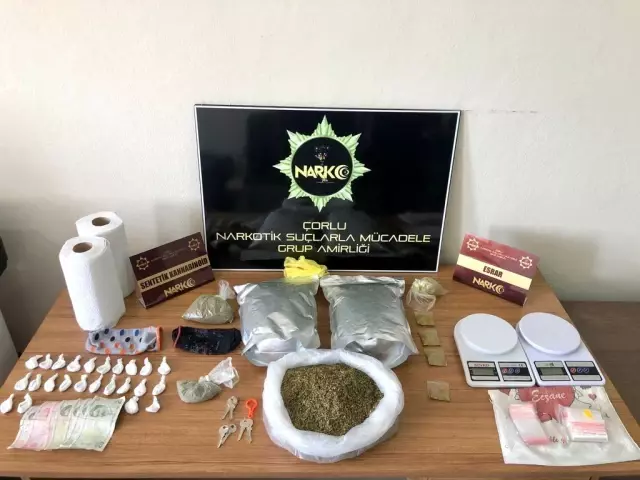 Çorlu'da uyuşturucu operasyonu Çorlu'da uyuşturucu operasyonu