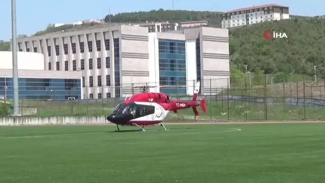 Son dakika haber! Entübe hasta, ambulans helikopter ile Ankara'ya sevk edildi Son dakika haber! Entübe hasta, ambulans helikopter ile Ankara'ya sevk edildi
