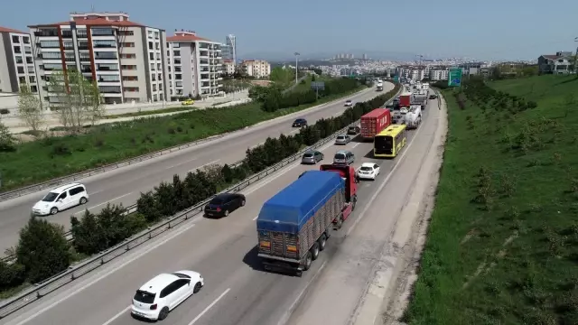İstanbul-İzmir otobanı durma noktasına geldi İstanbul-İzmir otobanı durma noktasına geldi