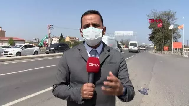 İstanbul-Tekirdağ yolunda araç kuyruğu İstanbul-Tekirdağ yolunda araç kuyruğu