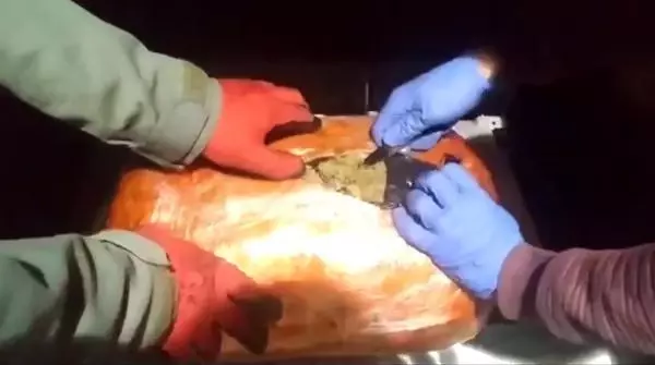 Uyuşturucu operasyonunda 10 kilo 200 gram esrar ele geçirildi Uyuşturucu operasyonunda 10 kilo 200 gram esrar ele geçirildi