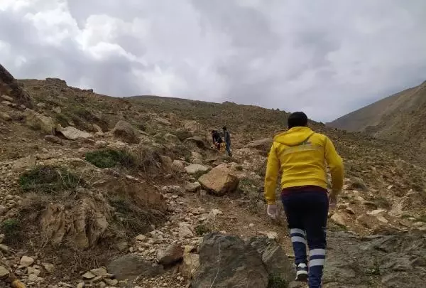 Pancar toplarken kayalıklardan düşüp, yaralandı Pancar toplarken kayalıklardan düşüp, yaralandı