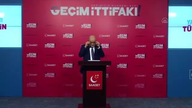 Saadet Partisi Genel Başkanı Temel Karamollaoğlu, gündemi değerlendirdi Saadet Partisi Genel Başkanı Temel Karamollaoğlu, gündemi değerlendirdi