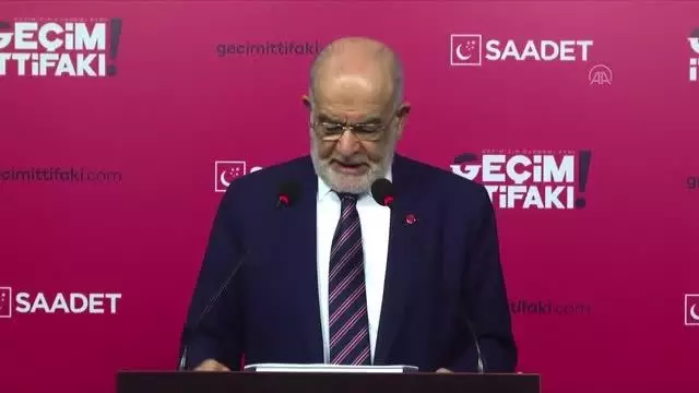 Saadet Partisi Genel Başkanı Temel Karamollaoğlu, gündemi değerlendirdi Saadet Partisi Genel Başkanı Temel Karamollaoğlu, gündemi değerlendirdi