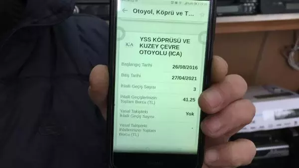 SİNOPLU ESNAFA, İSTANBUL'DA GEÇMEDİĞİNİ SÖYLEDİĞİ KÖPRÜDEN GEÇİŞ İHLALİ CEZASI SİNOPLU ESNAFA, İSTANBUL'DA GEÇMEDİĞİNİ SÖYLEDİĞİ KÖPRÜDEN GEÇİŞ İHLALİ CEZASI