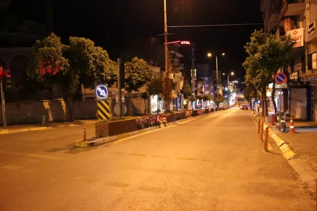 Tam kapanma başladı, Aydın sokakları boş kaldı Tam kapanma başladı, Aydın sokakları boş kaldı