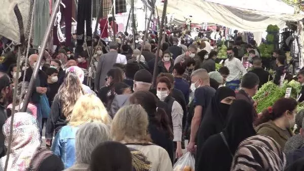 'TAM KAPANMA' ÖNCESİ KURULAN PAZARLARDA YOĞUNLUK YAŞANDI -1 Avcılar 'TAM KAPANMA' ÖNCESİ KURULAN PAZARLARDA YOĞUNLUK YAŞANDI -1 Avcılar