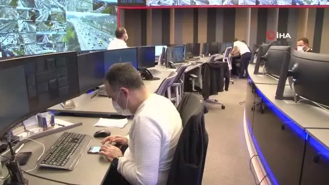Tam kapanma öncesi megakentin trafik yoğunluğu buradan izleniyor Tam kapanma öncesi megakentin trafik yoğunluğu buradan izleniyor