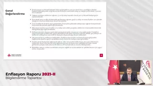 TCMB Başkanı Kavcıoğlu, Enflasyon Raporu toplantısında konuştu (3) TCMB Başkanı Kavcıoğlu, Enflasyon Raporu toplantısında konuştu (3)