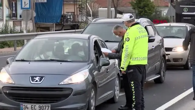 TEKİRDAĞ İSTANBUL SINIRINA UYGULAMA NOKTASI KURULDU TEKİRDAĞ İSTANBUL SINIRINA UYGULAMA NOKTASI KURULDU