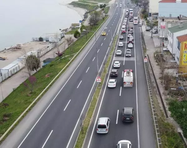 TEKİRDAĞ İSTANBUL SINIRINA UYGULAMA NOKTASI KURULDU TEKİRDAĞ İSTANBUL SINIRINA UYGULAMA NOKTASI KURULDU