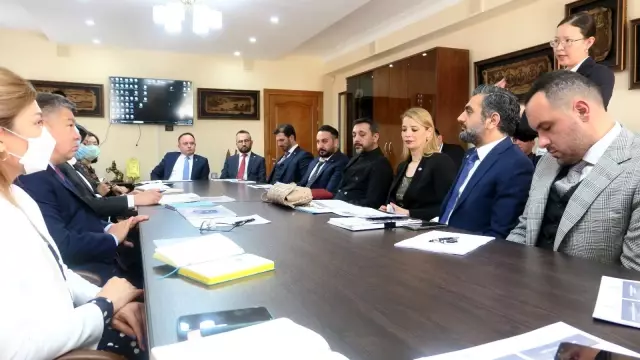 TÜGİAD Yönetim Kurulu Başkanı Çevikel ve Türk heyetten Kırgızistan'a ziyaret TÜGİAD Yönetim Kurulu Başkanı Çevikel ve Türk heyetten Kırgızistan'a ziyaret
