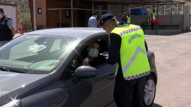Antalya'da kontrol noktaları sakin Antalya'da kontrol noktaları sakin
