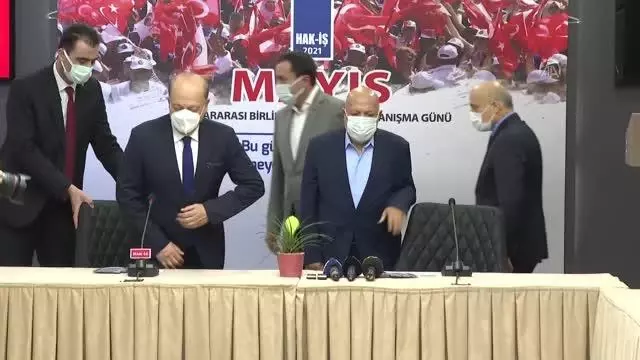 Çalışma ve Sosyal Güvenlik Bakanı Bilgin Hak-İş'i ziyaret etti Açıklaması Çalışma ve Sosyal Güvenlik Bakanı Bilgin Hak-İş'i ziyaret etti Açıklaması