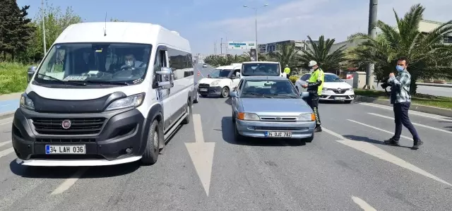 Bakırköy'de drone destekli tam kapanma denetimi Bakırköy'de drone destekli tam kapanma denetimi