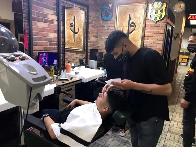 Berberler yoğun mesai yaptı Berberler yoğun mesai yaptı