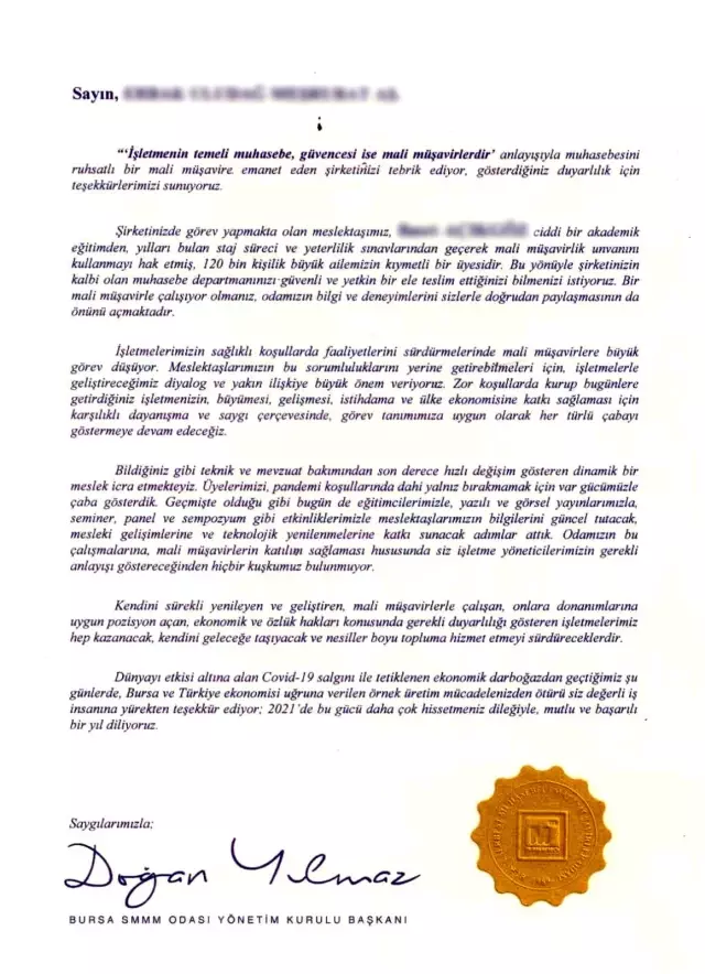 BSMMMO'dan iş insanlarına mektup BSMMMO'dan iş insanlarına mektup