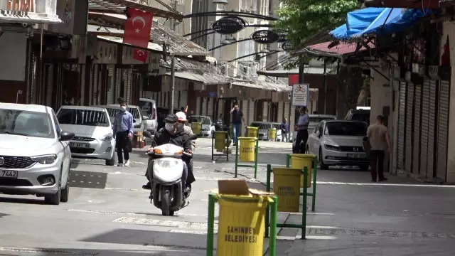 Gaziantep'te tam kapanmaya kısmen uyuldu Gaziantep'te tam kapanmaya kısmen uyuldu