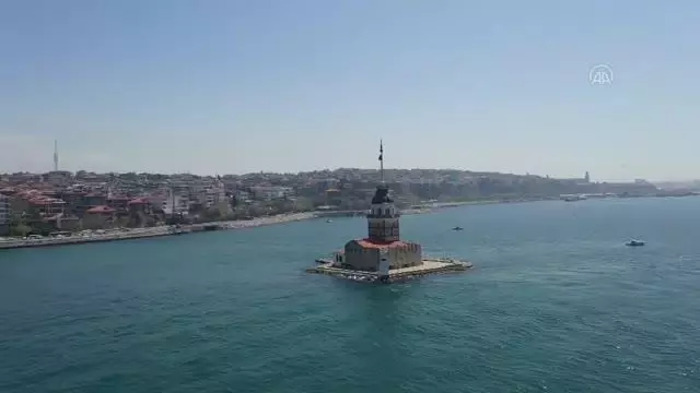 (DRONE) "Tam kapanma"nın ilk günü - Kız Kulesi