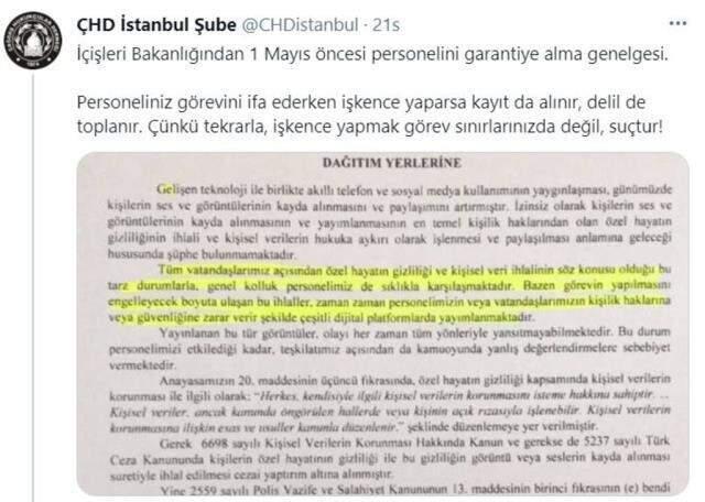 Emniyet'ten tartışma yaratacak genelge: Toplumsal olaylarda polislerin görüntülerini ya da seslerini kaydetmek artık yasak Emniyet'ten tartışma yaratacak genelge: Toplumsal olaylarda polislerin görüntülerini ya da seslerini kaydetmek artık yasak