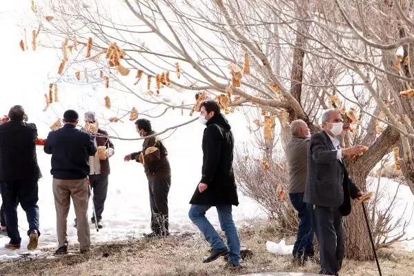 ENGELLİLER, KUŞLAR İÇİN 'RIZIK AĞACI'NA EKMEK ASTI ENGELLİLER, KUŞLAR İÇİN 'RIZIK AĞACI'NA EKMEK ASTI