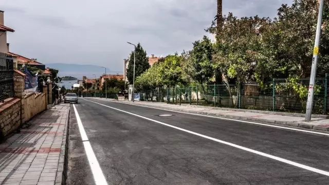 Enver Reis Caddesi'nde yenileme çalışmaları tamamlandı