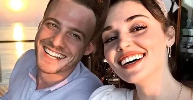 Hande Erçel ile Kerem Bürsin, el ele kameralara yansıdı Hande Erçel ile Kerem Bürsin, el ele kameralara yansıdı