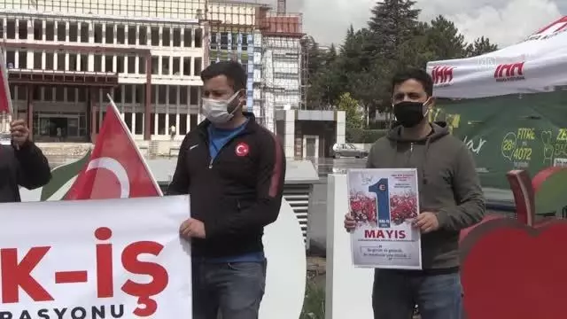 İç Anadolu Bölgesi'ndeki 6 ilde 1 Mayıs Emek ve Dayanışma Günü dolayısıyla basın açıklaması yapıldı İç Anadolu Bölgesi'ndeki 6 ilde 1 Mayıs Emek ve Dayanışma Günü dolayısıyla basın açıklaması yapıldı