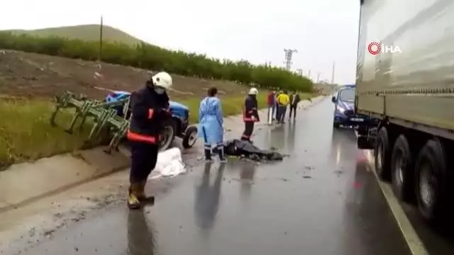 - Kamyon ile traktör çarpıştı: 1 ölü - Kamyon ile traktör çarpıştı: 1 ölü