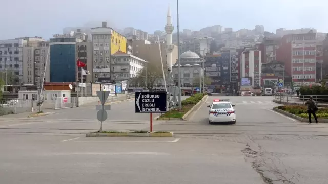 Besni'de tam kapanma başladı Besni'de tam kapanma başladı