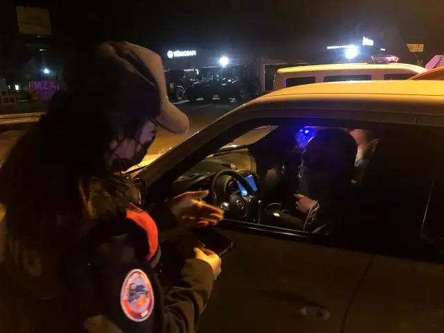 Keşan girişlerinde 'tam kapanma' denetimi Keşan girişlerinde 'tam kapanma' denetimi