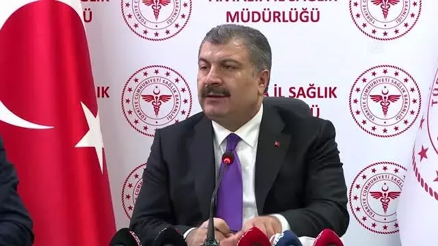 Sağlık Bakanı Koca, Antalya'da İl Değerlendirme Toplantısı sonrası açıklama yaptı: (1) Sağlık Bakanı Koca, Antalya'da İl Değerlendirme Toplantısı sonrası açıklama yaptı: (1)