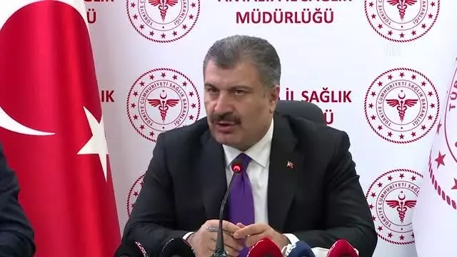 Sağlık Bakanı Koca, Antalya'da İl Değerlendirme Toplantısı sonrası açıklama yaptı: (1) Sağlık Bakanı Koca, Antalya'da İl Değerlendirme Toplantısı sonrası açıklama yaptı: (1)