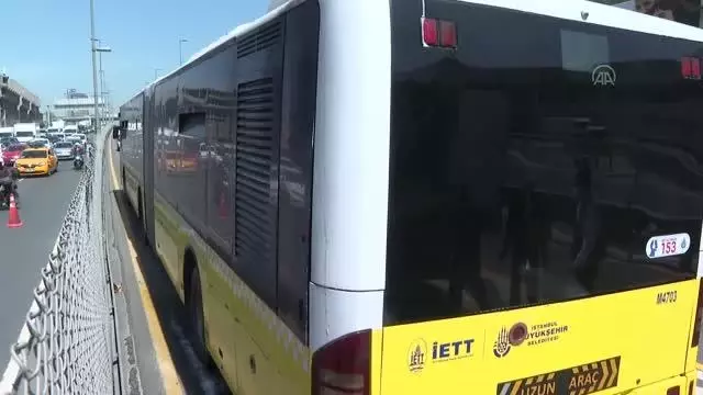 Son dakika! Metrobüste çıkan yangın nedeniyle seferler kısa bir süre aksadı Son dakika! Metrobüste çıkan yangın nedeniyle seferler kısa bir süre aksadı