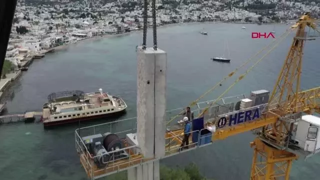 Muğla ? Bodrum'da UNESCO Dünya Mirası Geçici Listesi'nde yer alan kalede restorasyon çalışmaları tamamlandı, vinçler kaldırıldı Muğla ? Bodrum'da UNESCO Dünya Mirası Geçici Listesi'nde yer alan kalede restorasyon çalışmaları tamamlandı, vinçler kaldırıldı