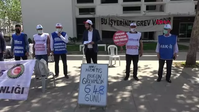 Sendikadan belediyeye siyah çelenk Sendikadan belediyeye siyah çelenk
