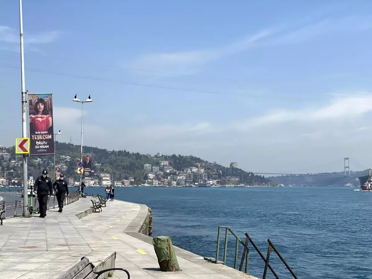 Sessizliğin hakim olduğu 'Bebek Sahili' görüntülendi